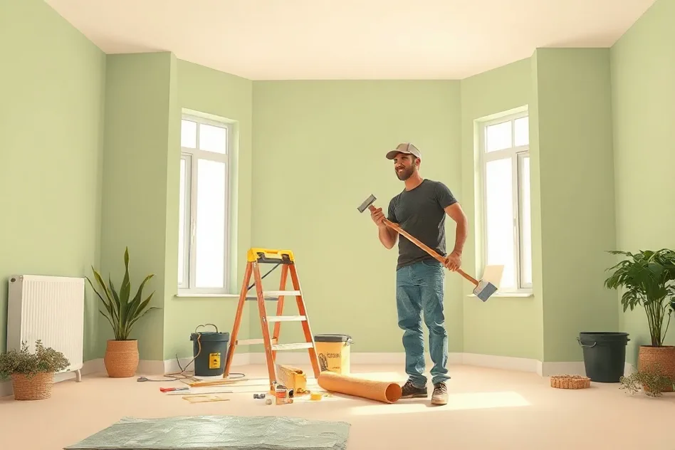 Intérieur rénové après travaux de peinture à Guilherand-Granges